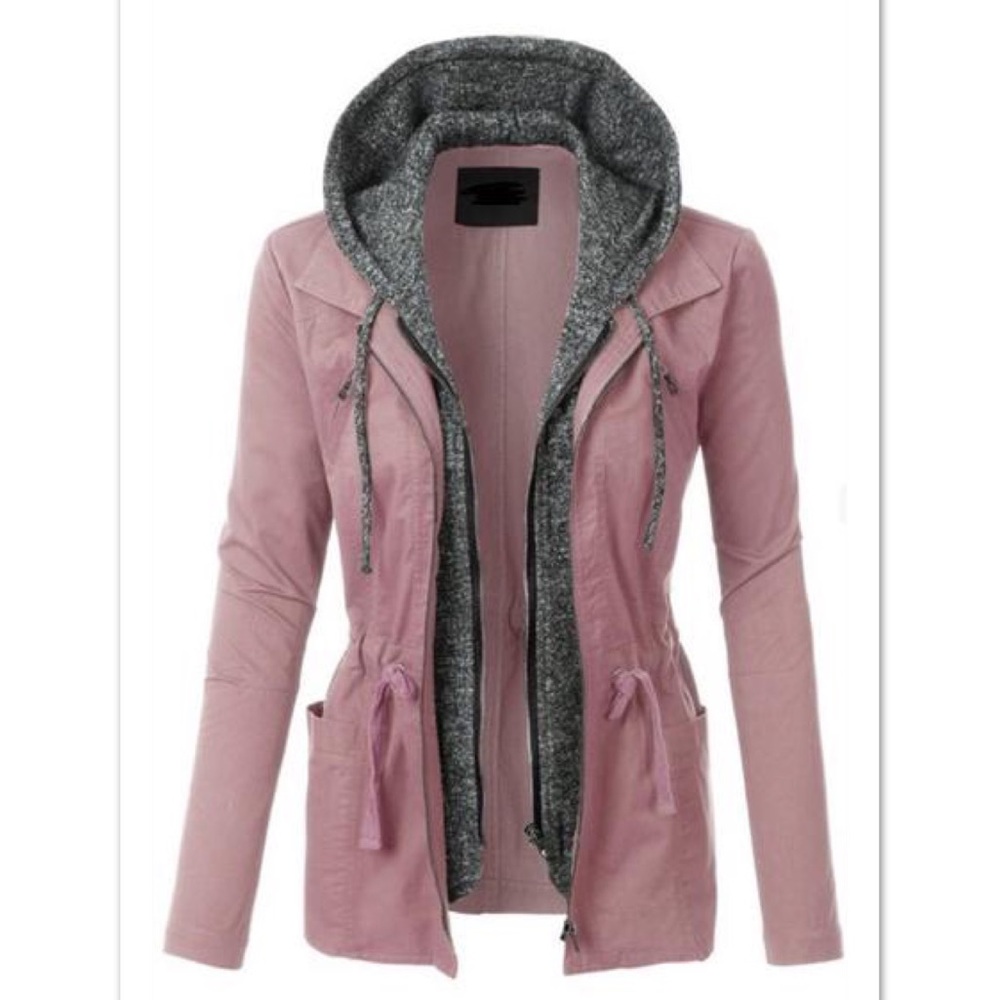 HP BEST IN BTQ Iayered anorak utility Blush jacket - Picture 4 of 4